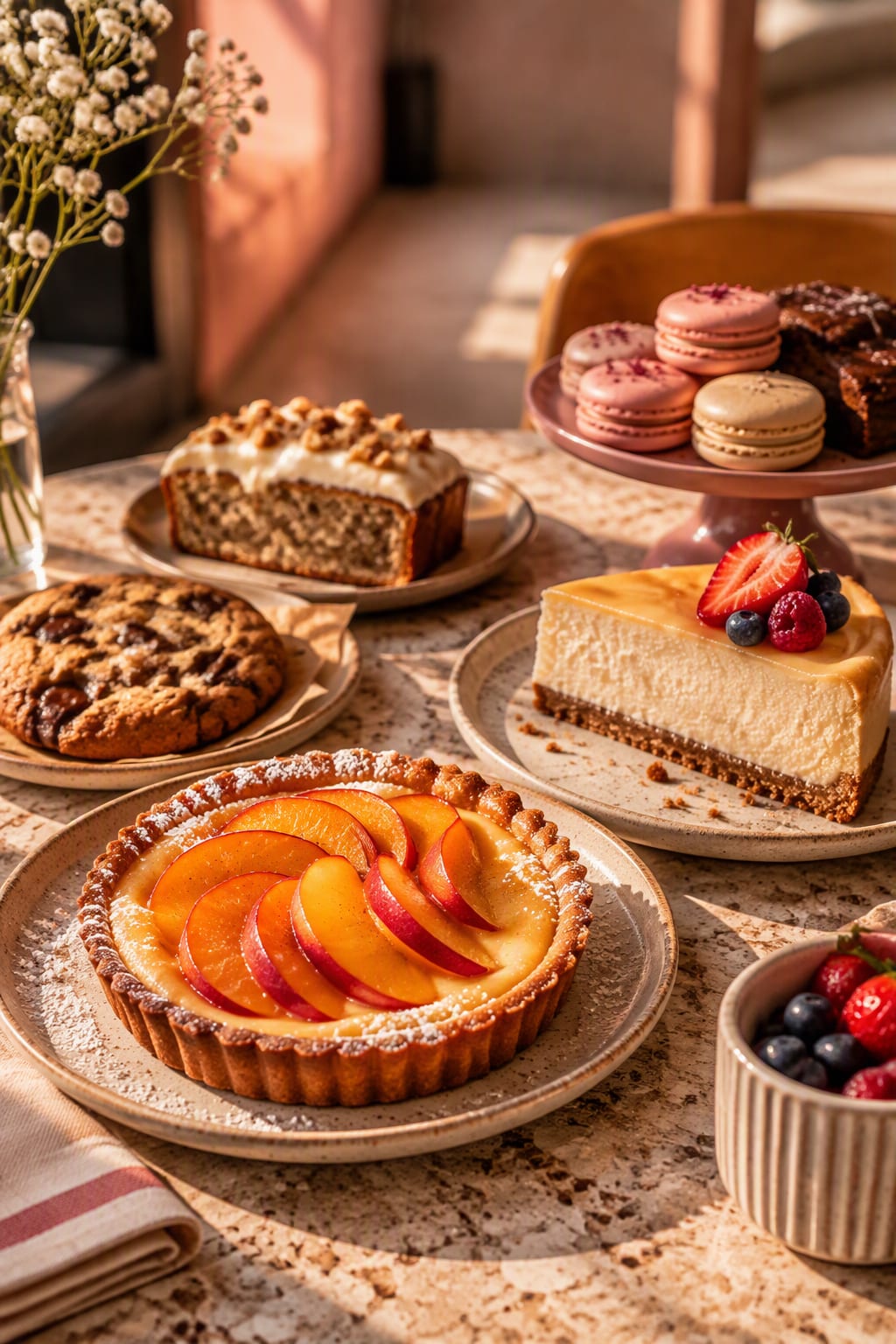 Sweet selection from the peachy menu